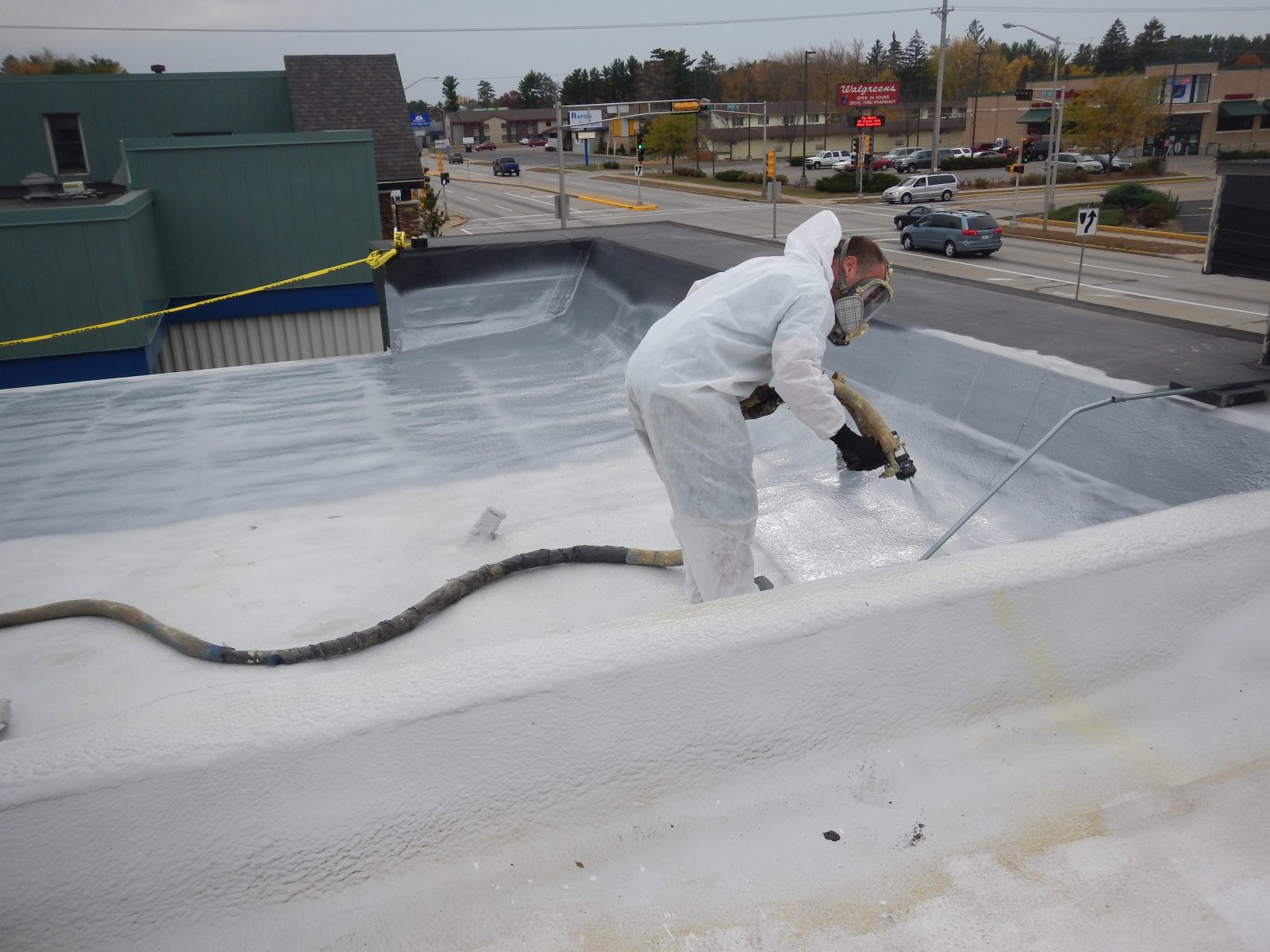 Industrial steel decking with protective coating system